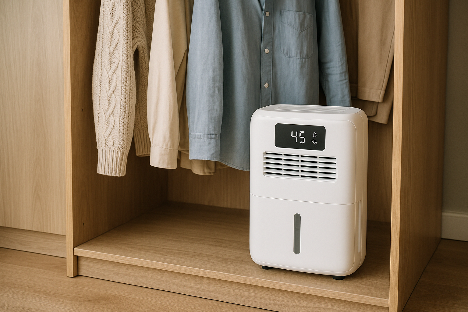 dehumidifier closet humidity control