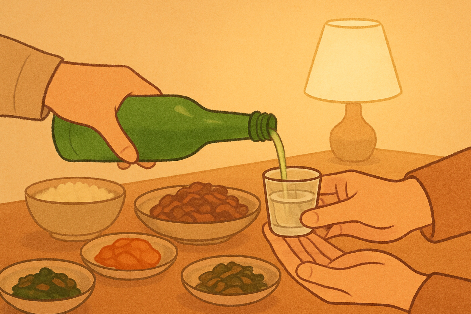 Why Koreans Use Two Hands When Pouring a Drink (And Why I Almost Insulted My Father-in-Law)