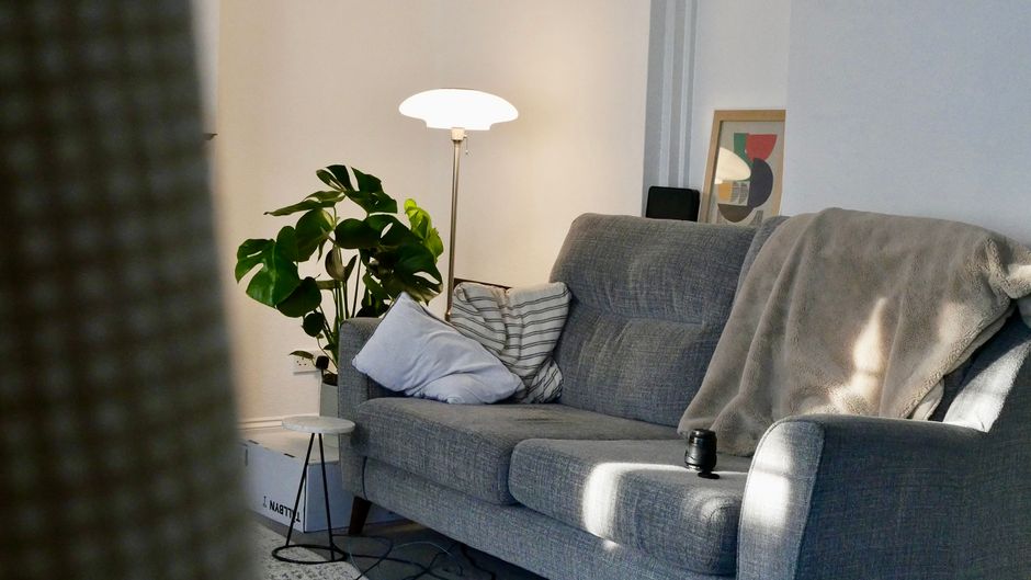 Cozy Korean apartment living room with floor seating
